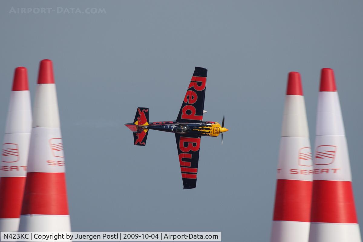 N423KC, 2009 Zivko Edge 540 C/N 0044, Red Bull Air Race Barcelona 2009 - Kirby Chambliss