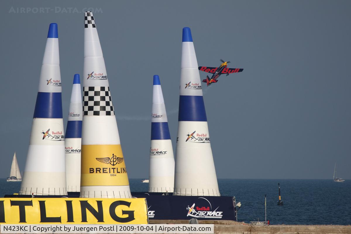 N423KC, 2009 Zivko Edge 540 C/N 0044, Red Bull Air Race Barcelona 2009 - Kirby Chambliss