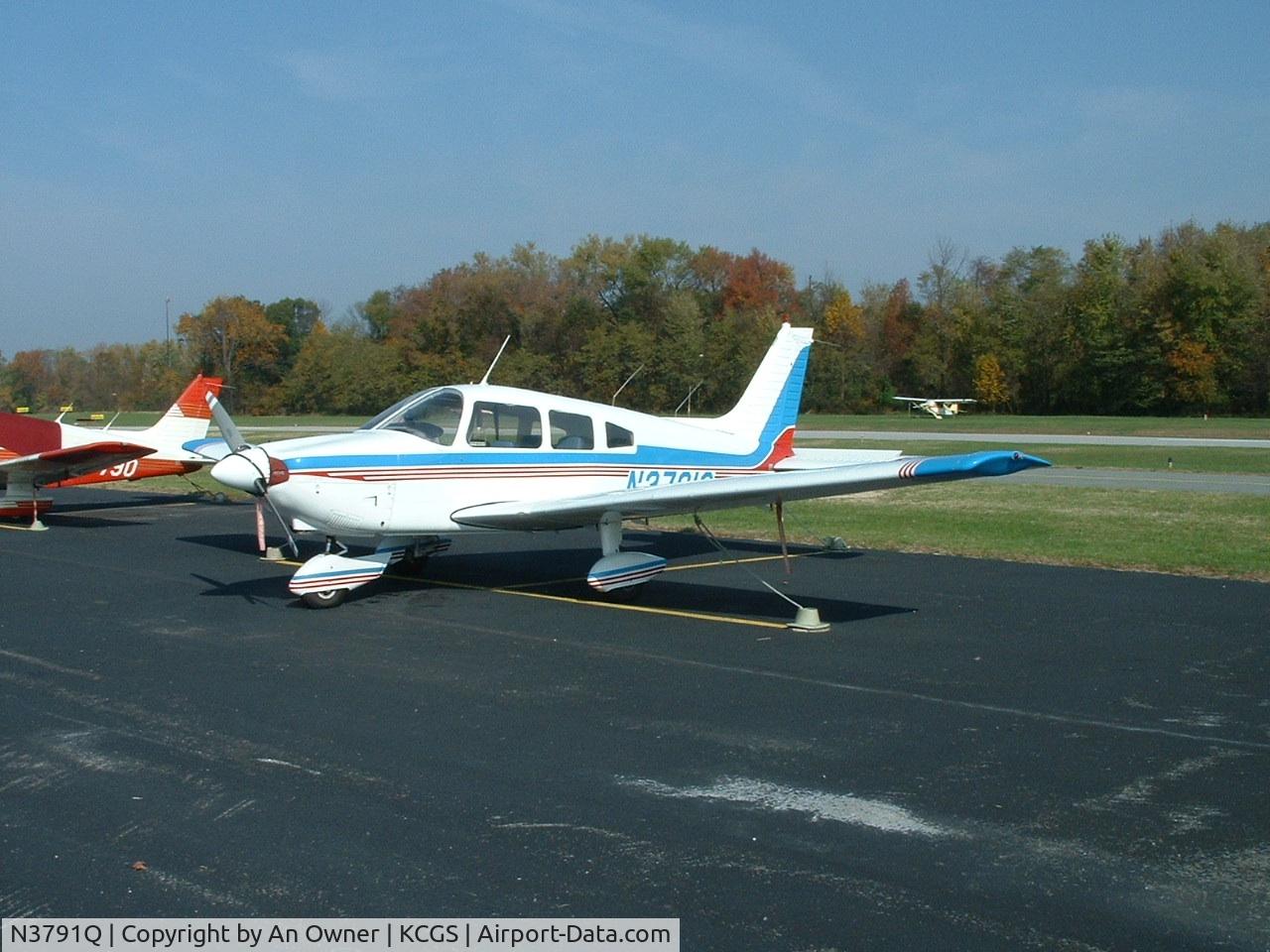N3791Q, 1977 Piper PA-28-181 C/N 28-7790466, Parked at Historic College Park Airport, MD