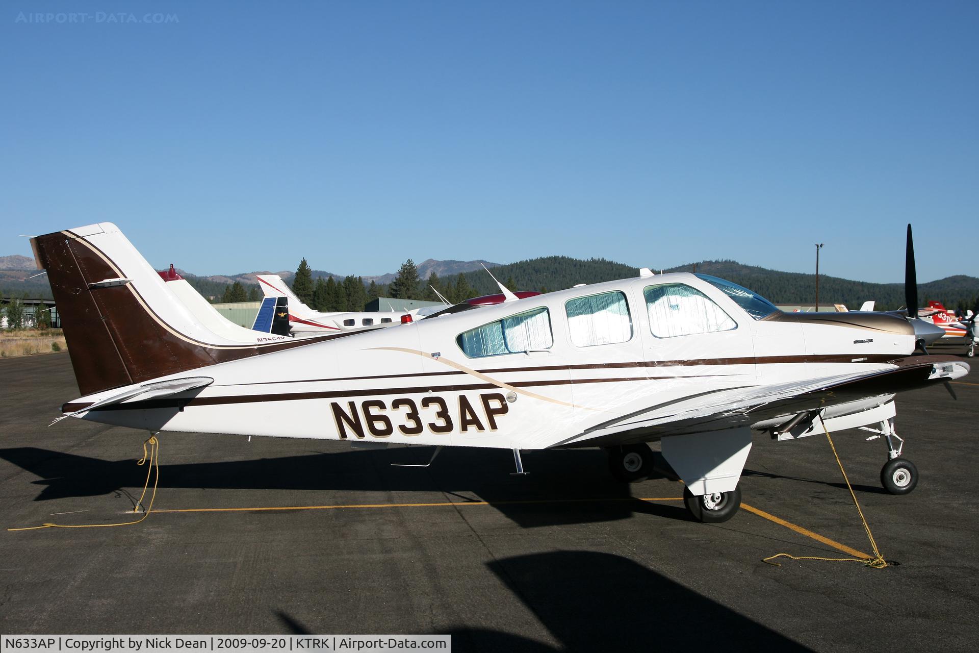 N633AP, 1991 Beech F33A Bonanza C/N CE-1632, KTRK