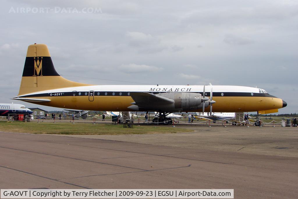 G-AOVT, 1958 Bristol 175 Britannia 312 C/N 13427, Preserved Bristol Britannia at Imperial War Museum Duxford