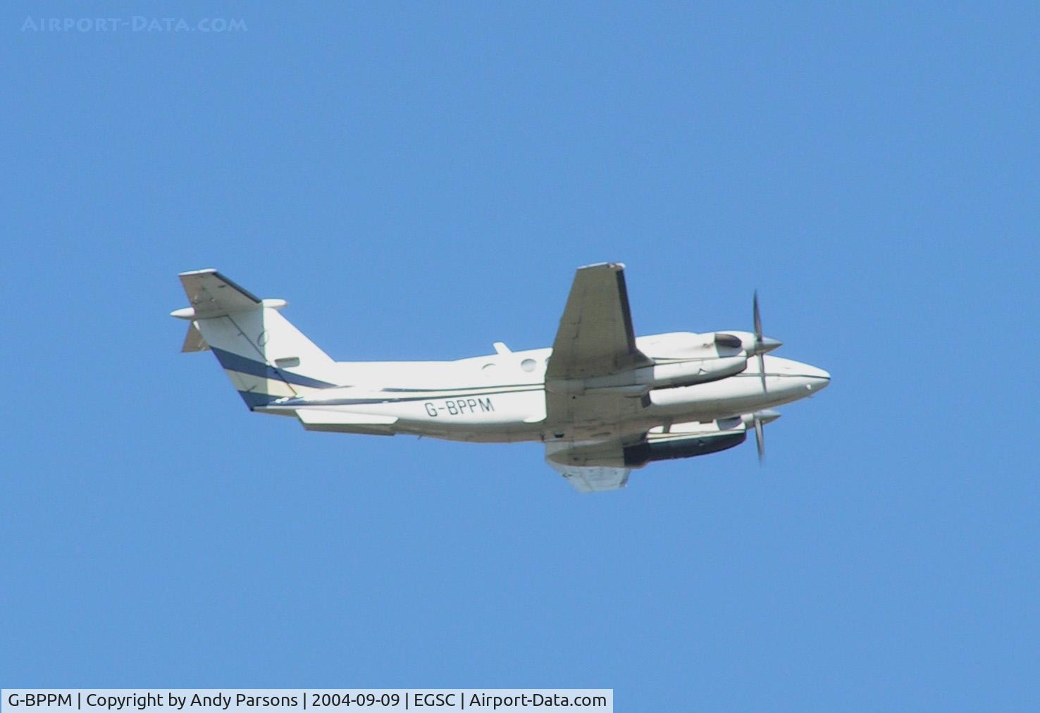 G-BPPM, 1982 Beech B200 Super King Air King Air C/N BB-1044, Departing Cambridge