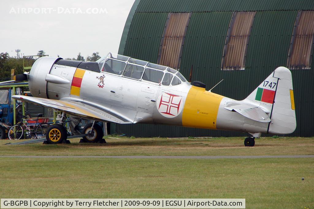 G-BGPB, 1953 Canadian Car & Foundry T-6 Harvard Mk.4 C/N CCF4-538, Harvard 4 wearing Portuguese AF Serial 1747 at Duxford