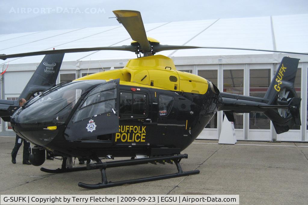 G-SUFK, 2008 Eurocopter EC-135P-2+ C/N 0730, Exhibited at HeliTech 2009 at Duxford