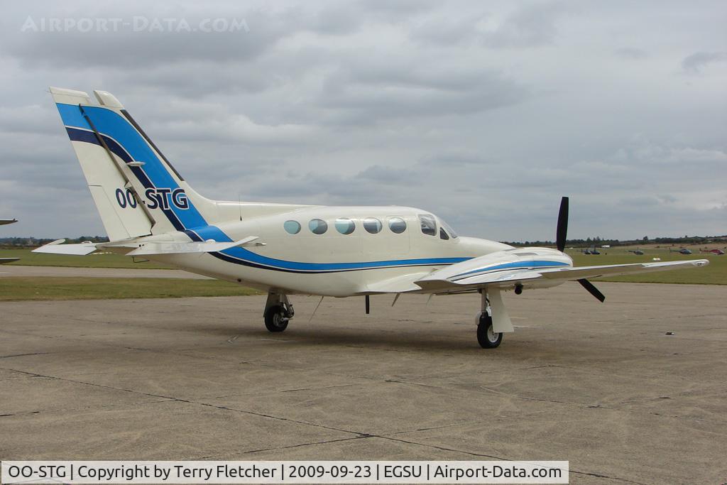 OO-STG, 1980 Cessna 421C Golden Eagle C/N 421C0879, Belgian Cessna 421 at Duxford