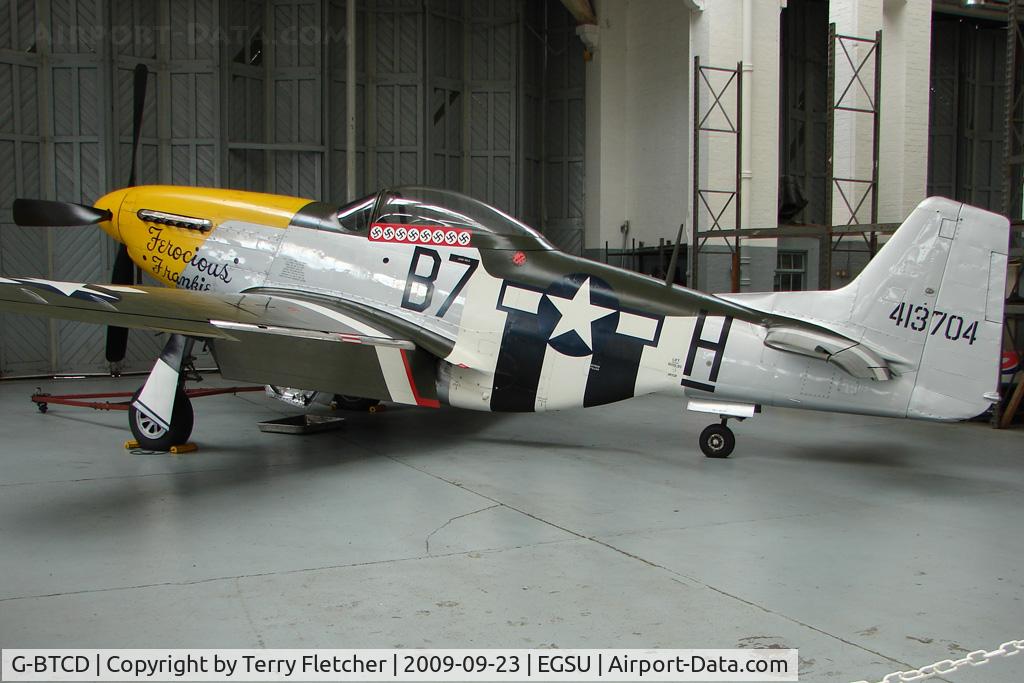 G-BTCD, 1944 North American P-51D Mustang C/N 122-39608, 1944 North American Aviation Inc NORTH AMERICAN P-51D-25-NA, c/n: 44-73149 - at Imperial War Museum Duxford