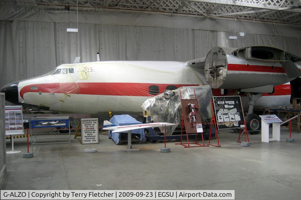 G-ALZO, 1950 Airspeed AS57 Ambassador 2 C/N 5226, Airspeed Ltd AS57 AMBASSADOR 2 at Imperial War Museum under restoration