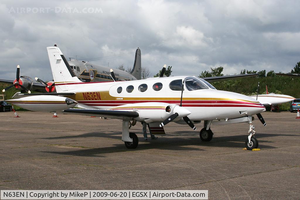 N63EN, 1972 Cessna 340 C/N 340-0063, Preparing for departure.