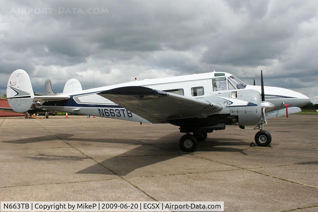 N663TB, 1964 Beech H-18 Tri-Gear C/N BA-663, Looking in pristine condition.
