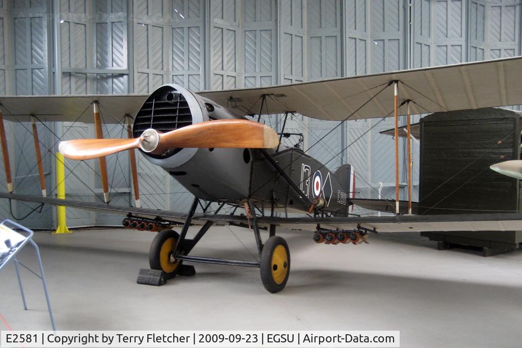 E2581, 1918 Bristol F.2B Fighter C/N 4184, Genuine WWI Bristol F2B Fighter - preserved at Imperial War Museum , Duxford