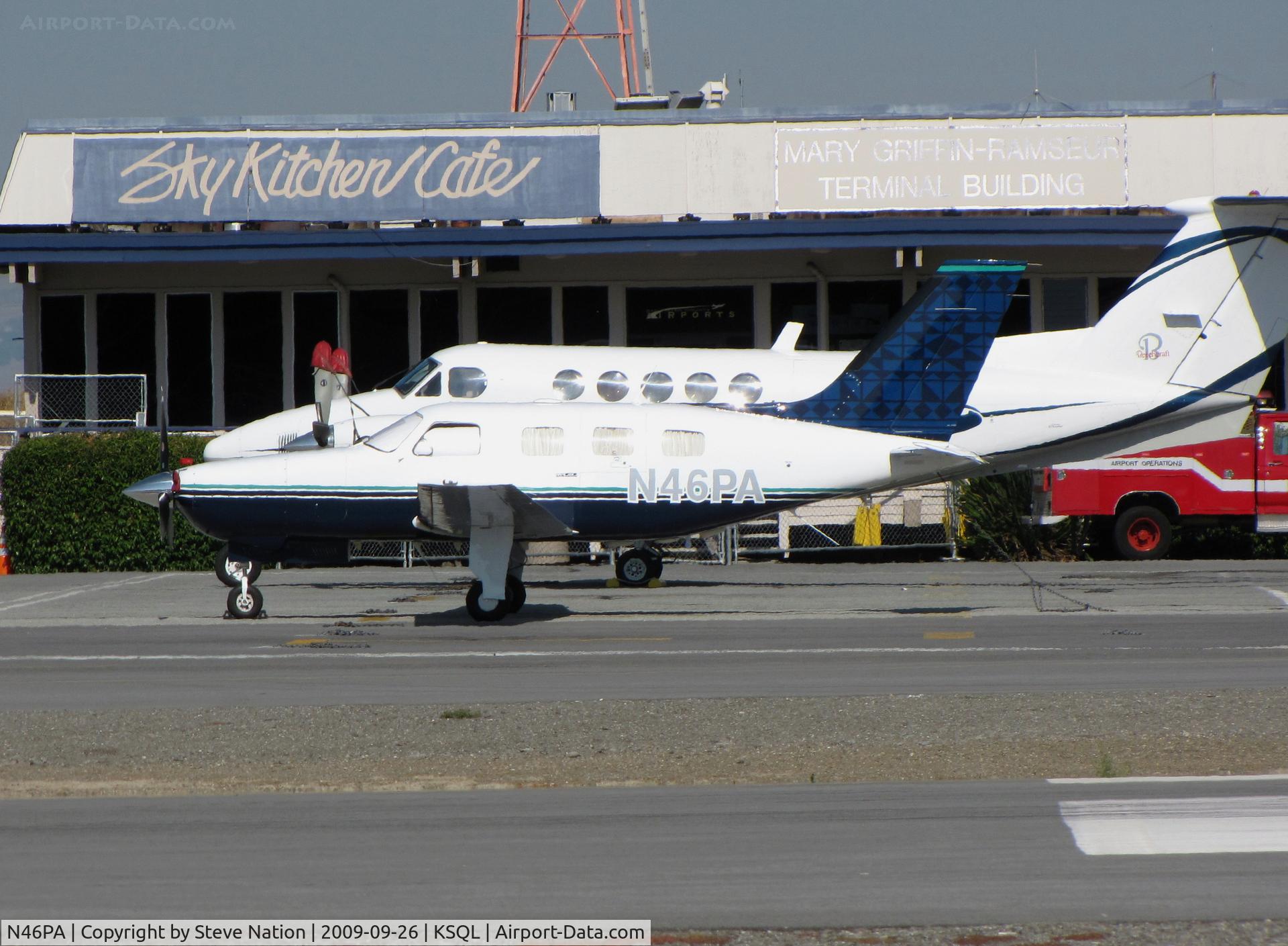 N46PA, 1984 Piper PA-46-310P Malibu Malibu C/N 46-8408060, Jet Blue-like tail colors on 1984 Piper PA-46-310P