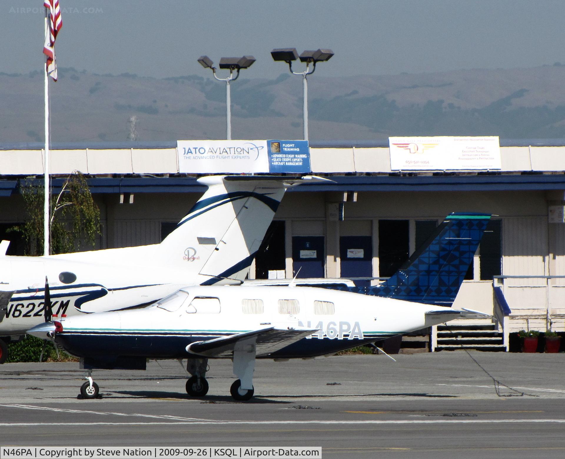 N46PA, 1984 Piper PA-46-310P Malibu Malibu C/N 46-8408060, Jet Blue-like tail colors on 1984 Piper PA-46-310P