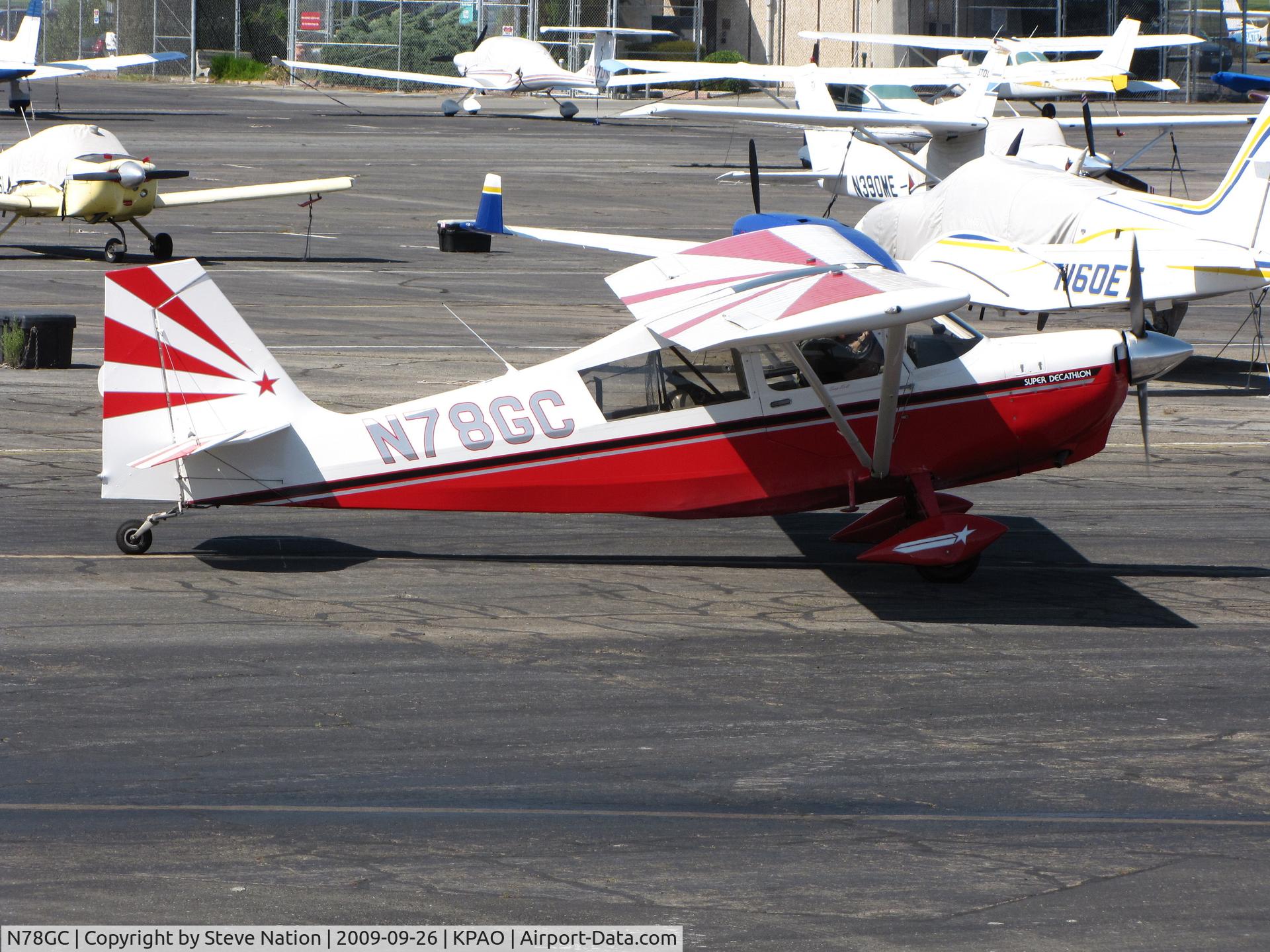 N78GC, 2001 American Champion 8KCAB Super Decathlon C/N 892-2001, 2001 American Champion Aircraft 8KCAB running up engine