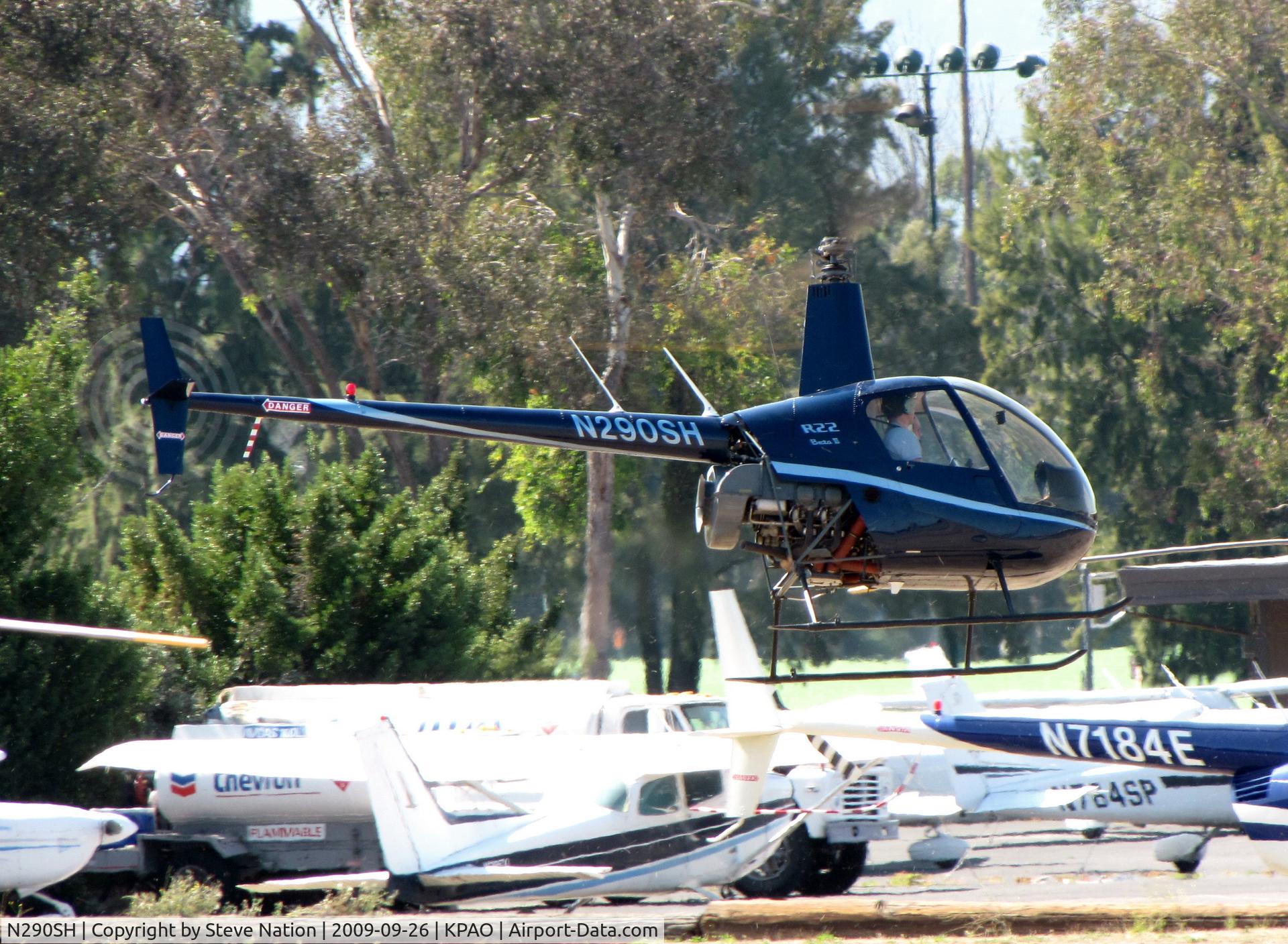 N290SH, 2007 Robinson R22 BETA C/N 4186, Parker Helicopter's 2007 Robinson Helicopter R22 BETA visiting from Watsonville, CA