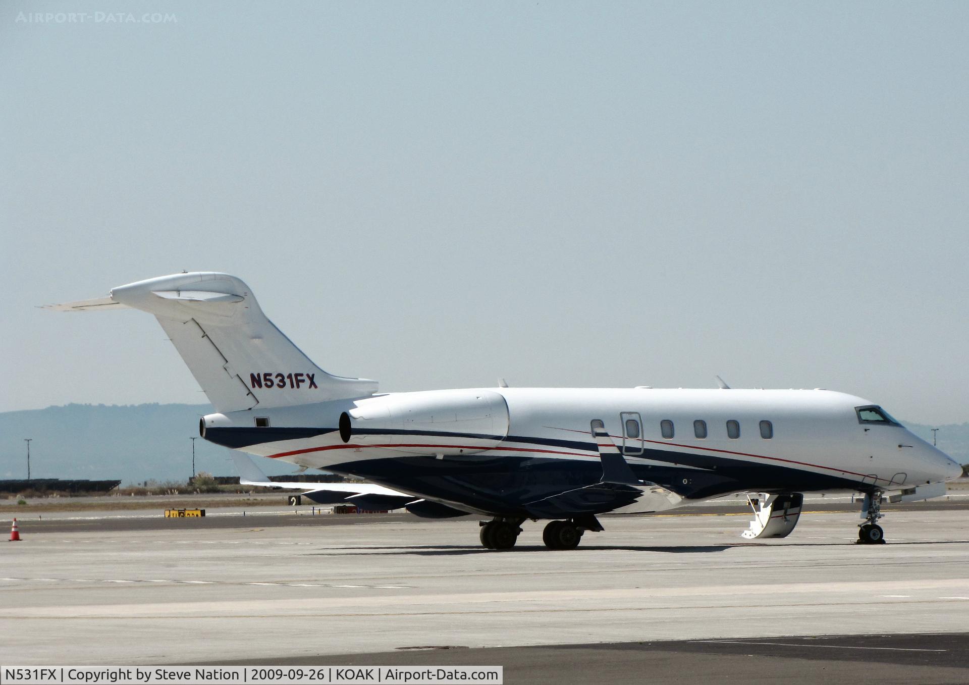 N531FX, 2007 Bombardier Challenger 300 (BD-100-1A10) C/N 20150, Flexjets 2007 Bombardier BD-100-1A10 at North Field vistor's ramp