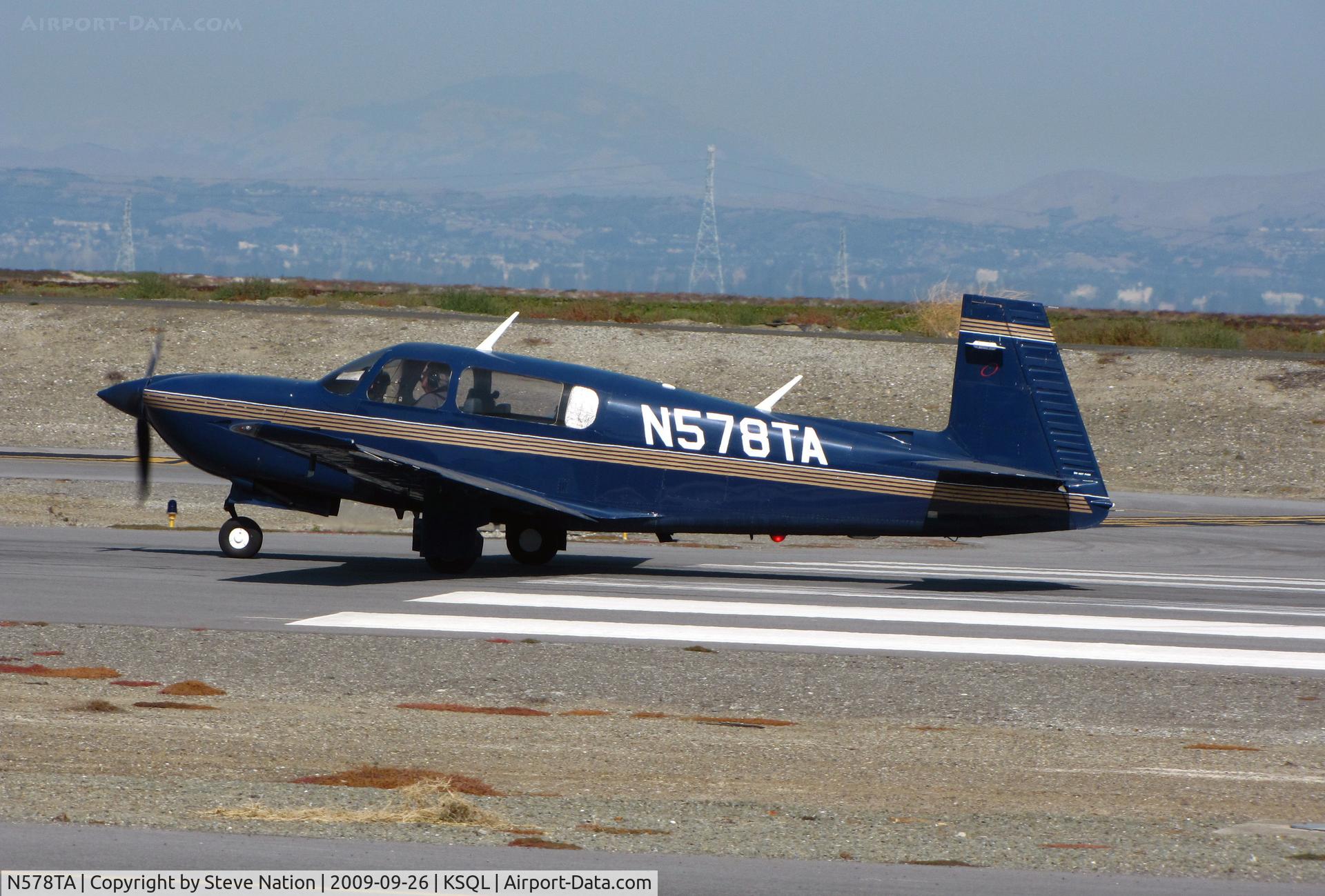 N578TA, Mooney M20R Ovation C/N 29-0153, Locally-based Mooney M20R on take-off