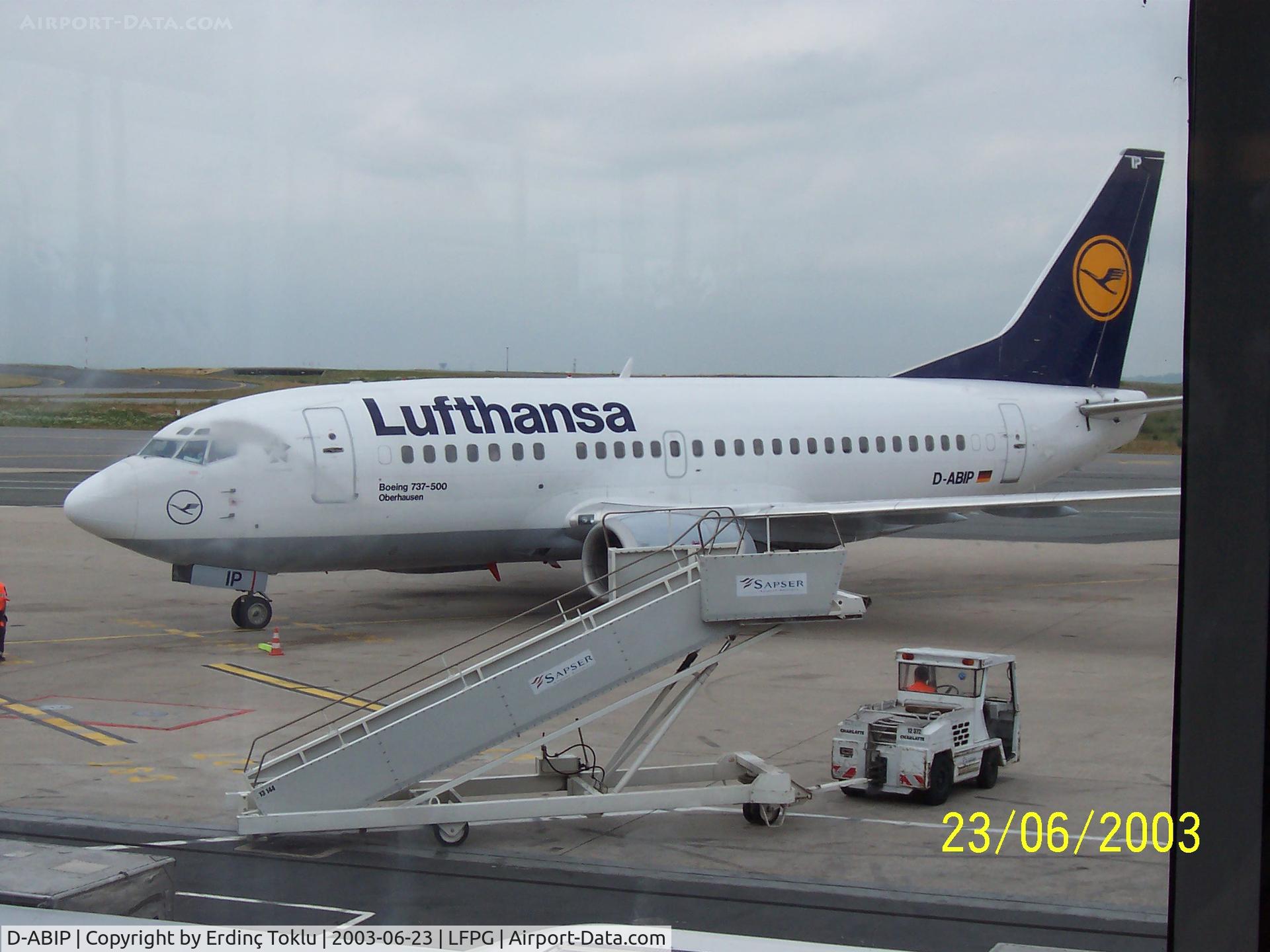D-ABIP, 1991 Boeing 737-530 C/N 24940, Seen at Roissy CDG-T1 Sat 6