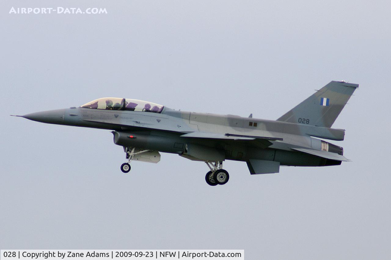 028, 2006 Lockheed Martin F-16DJ Fighting Falcon C/N WK-8, Greek Air Force F-16 landing at Navy Fort Worth after a Lockheed test flight