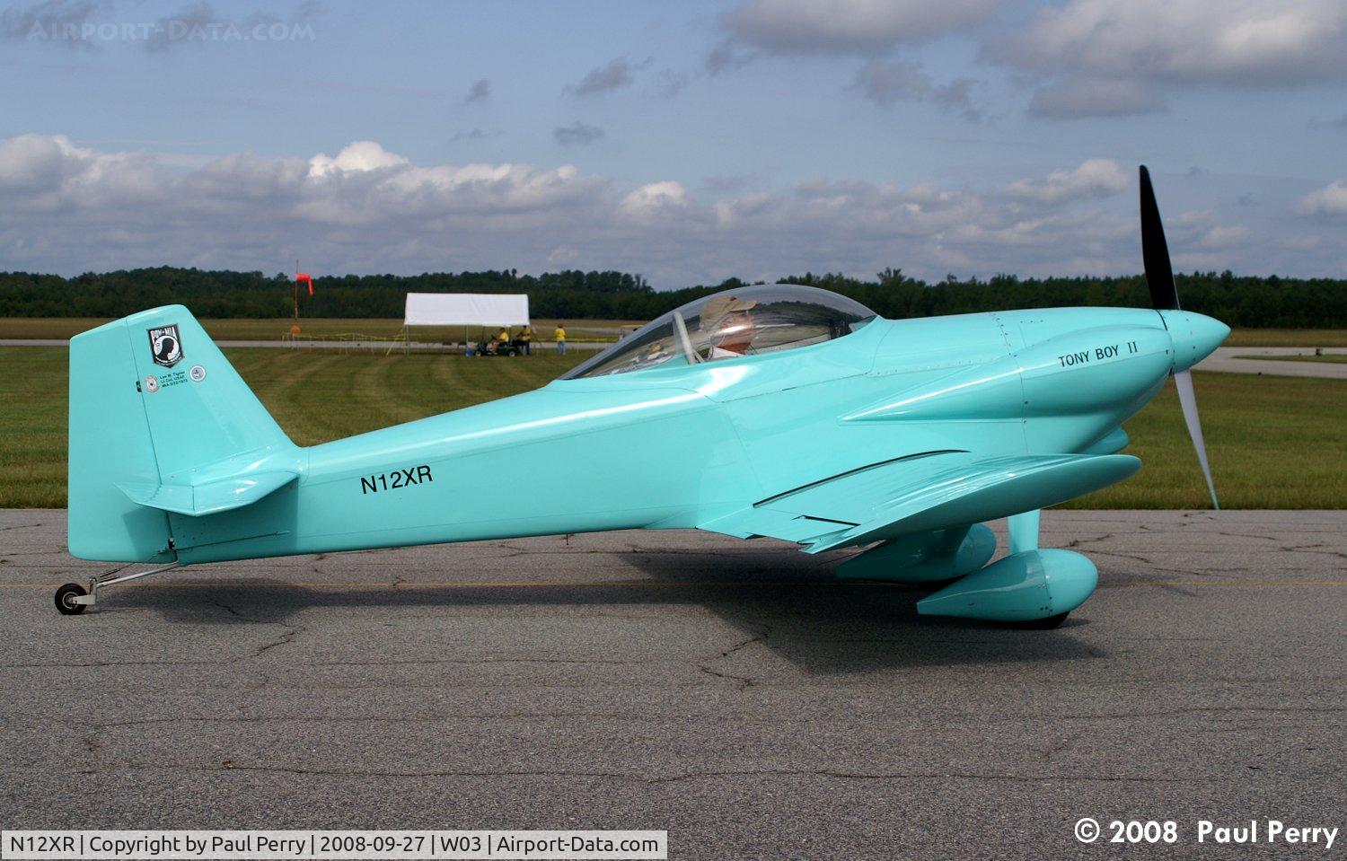 N12XR, 2008 Vans RV-3B C/N 11395, Taxiing in at Wilson
