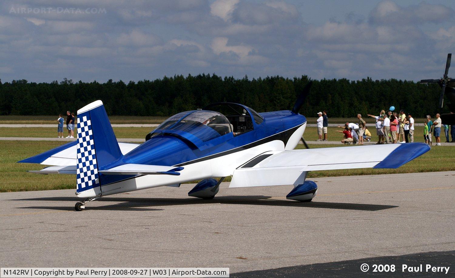 N142RV, 2003 Vans RV-7 C/N 70023, Taxiing in for the fly-in