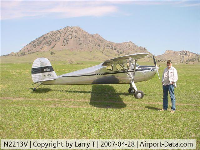N2213V, 1948 Cessna 140 C/N 14444, Bear Butte