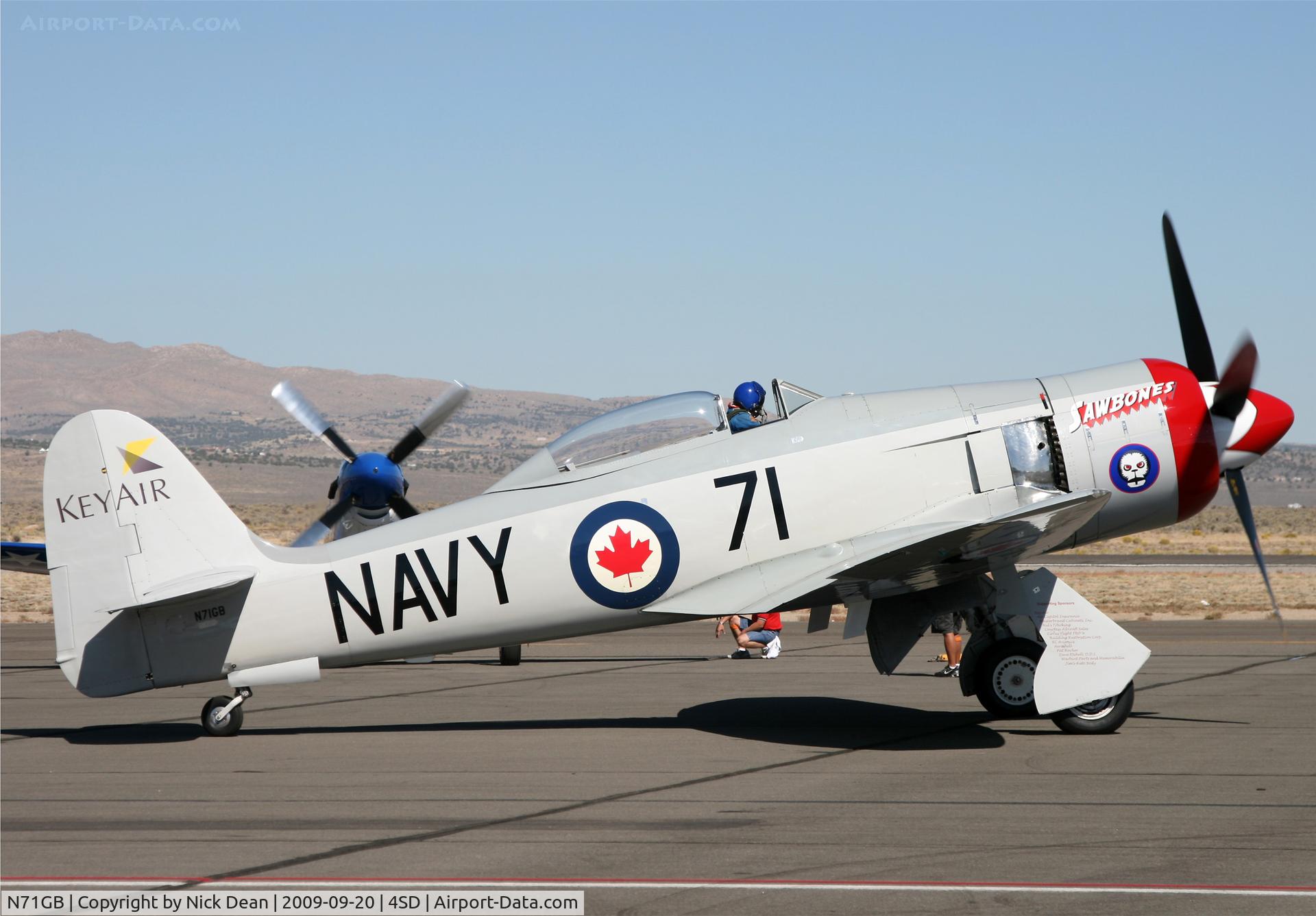 N71GB, 1949 Hawker Sea Fury T.20 C/N 37525, K4SD