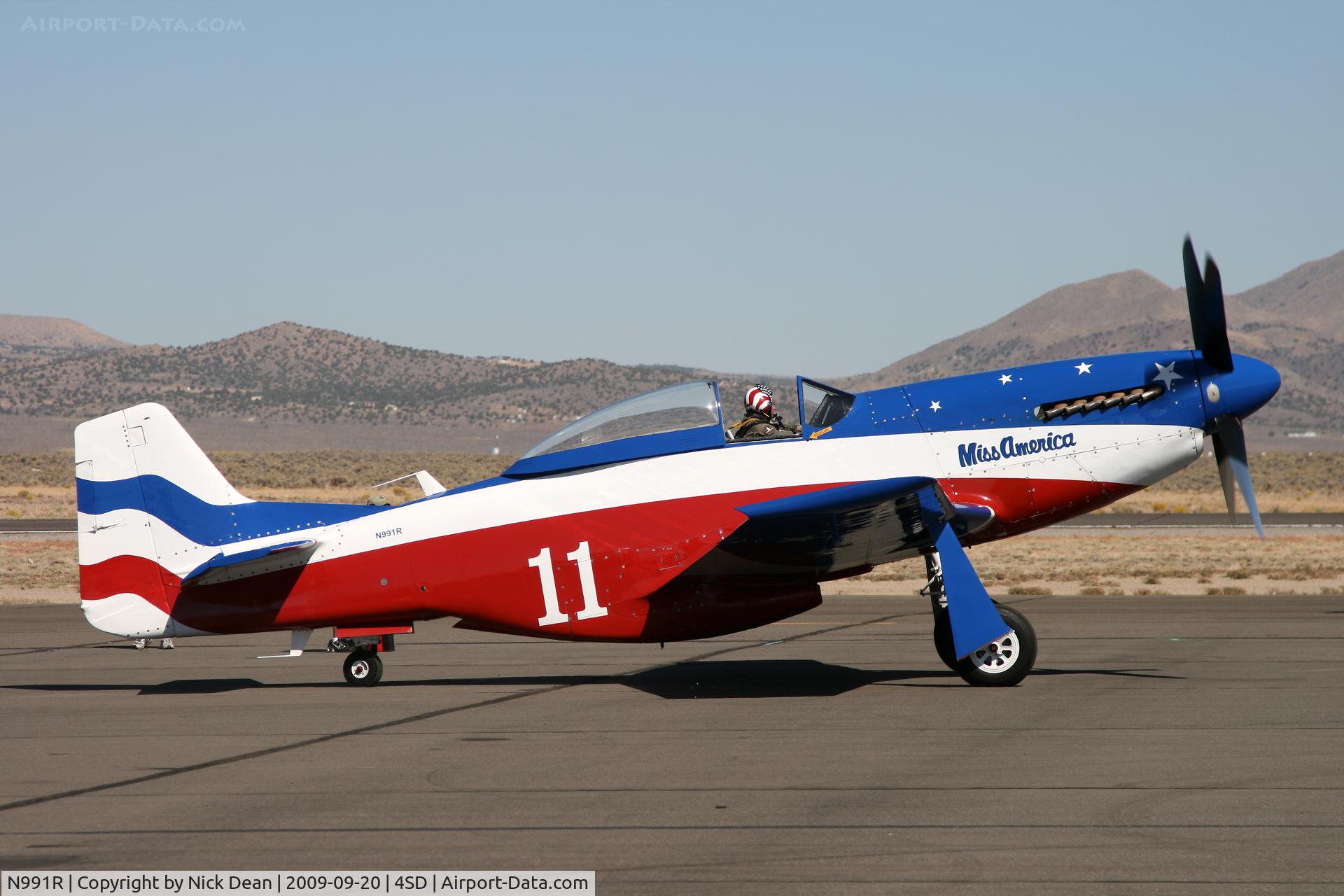 N991R, 1993 North American P-51D Mustang C/N 122-41076, K4SD