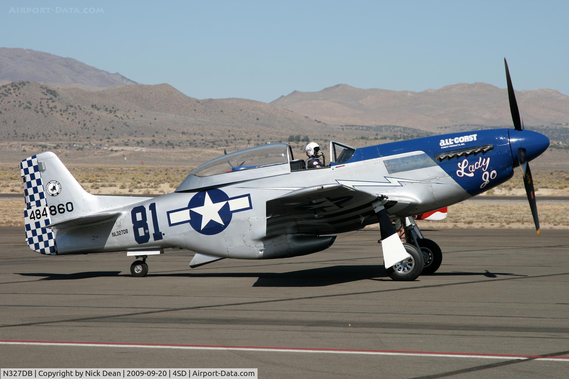 N327DB, 1944 North American P-51D Mustang C/N 44-84860, K4SD
