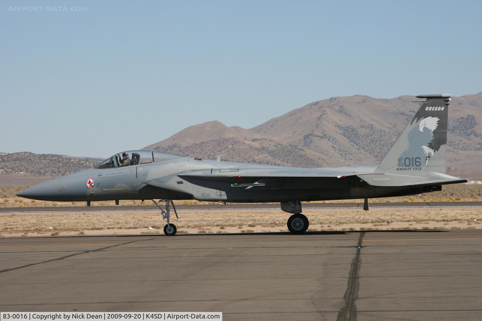83-0016, 1983 McDonnell Douglas F-15C Eagle C/N 0863/C276, K4SD