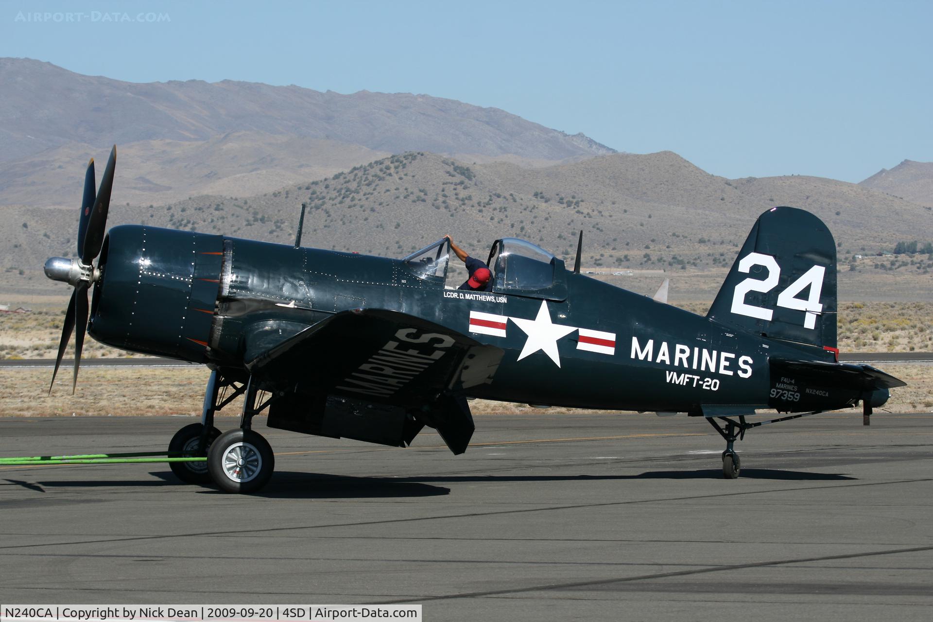 N240CA, 1945 Vought F4U-4 Corsair C/N 9513, K4SD
