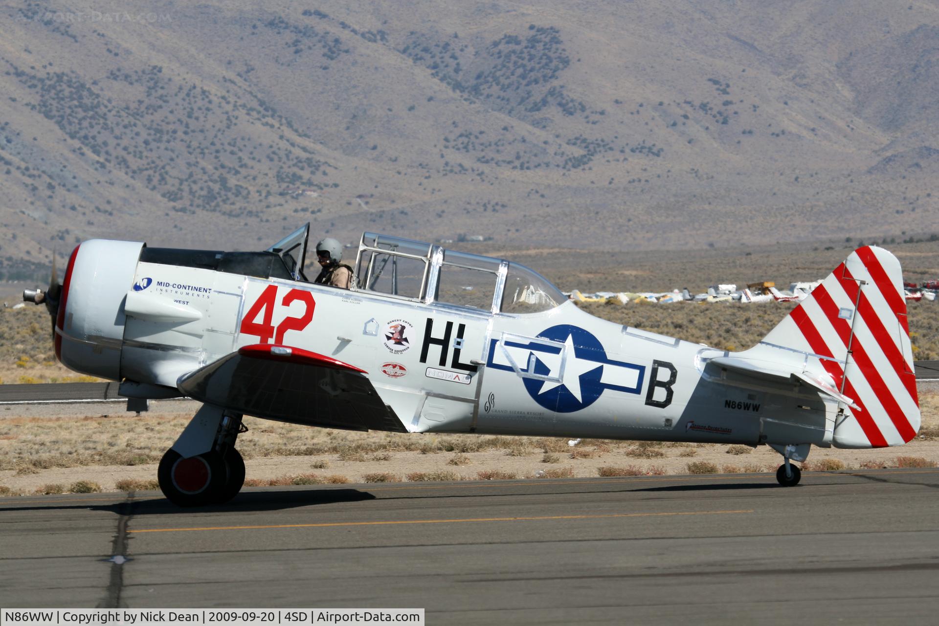 N86WW, 1956 North American SNJ-4 Texan C/N 88-12291, K4SD