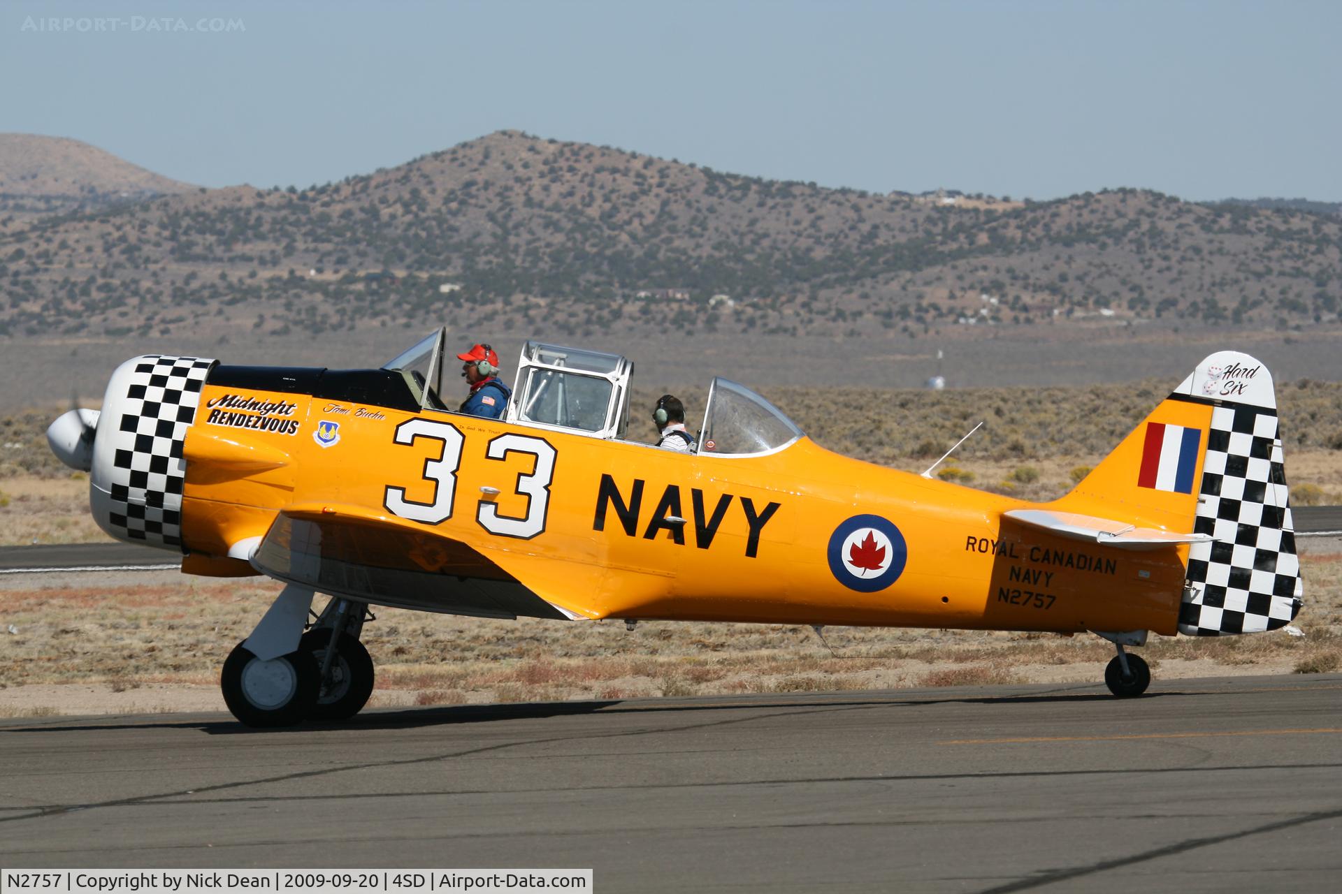 N2757, 1941 North American AT-6C Harvard IIA C/N 66-2490, K4SD