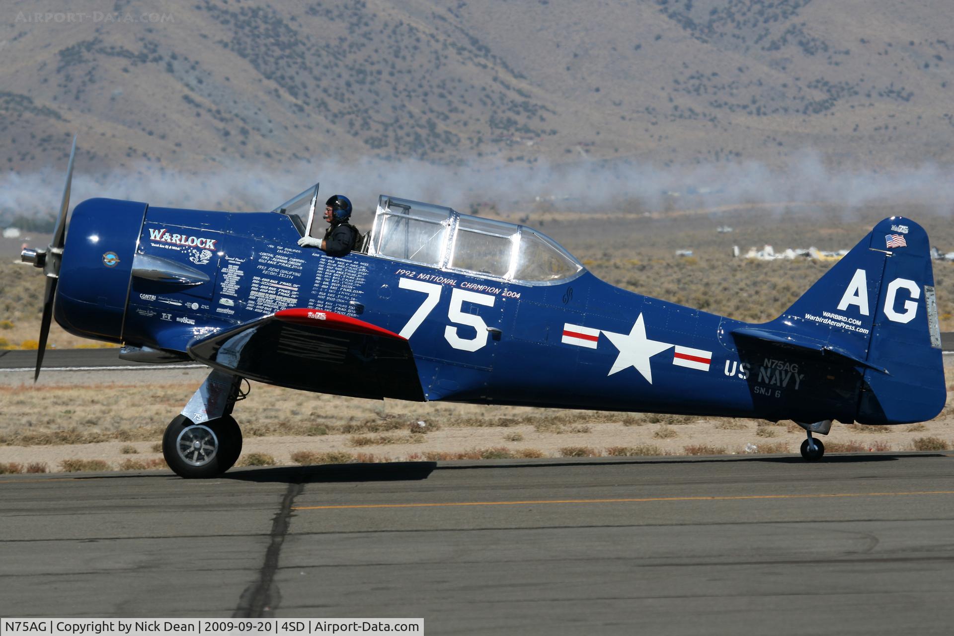 N75AG, 1945 North American AT-6F C/N 112237, K4SD c/n 121-43140