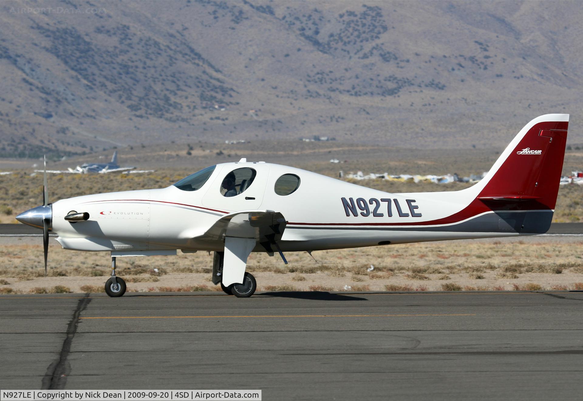 N927LE, 2008 Lancair Evolution C/N EVO-001, K4SD