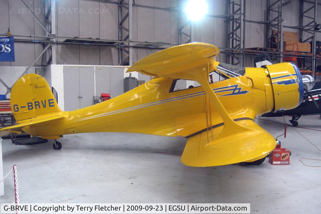 G-BRVE, 1945 Beech D17S Staggerwing C/N 6701, Becch Staggerwing preserved at Imperial War Museum Duxford