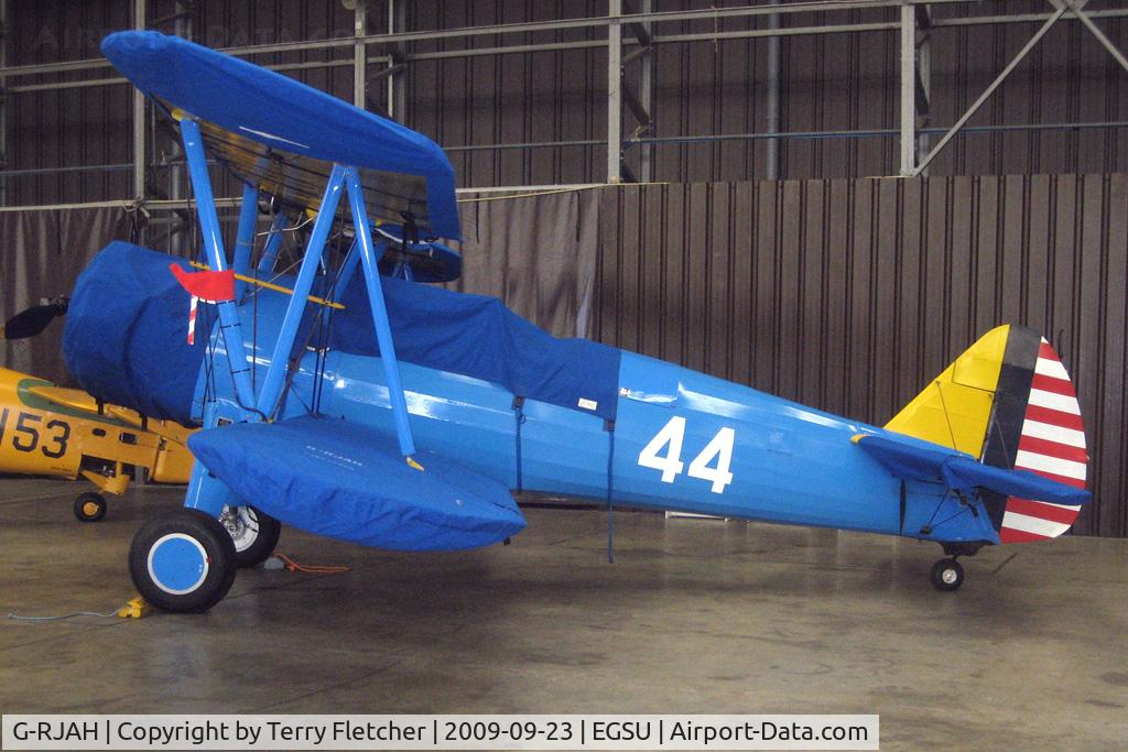 G-RJAH, 1942 Boeing A75N1 C/N 75-4041, Stearman at Imperial War Museum Duxford