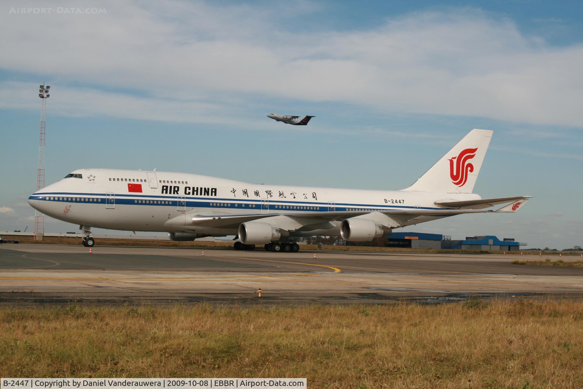 B-2447, 1995 Boeing 747-4J6 C/N 25883, VIP visit