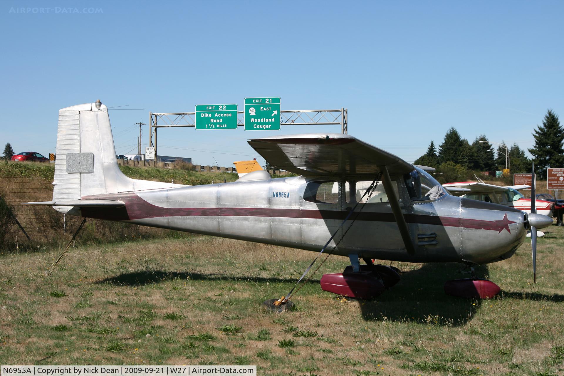 N6955A, 1956 Cessna 172 C/N 29055, W27