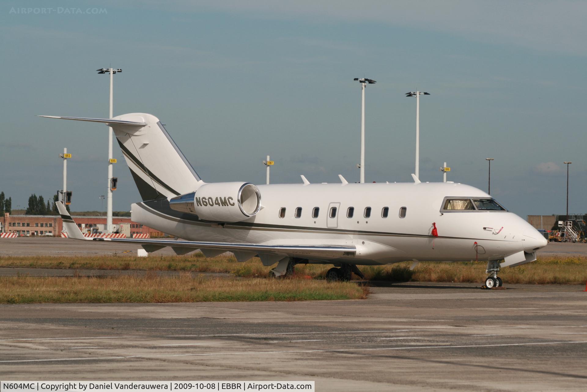N604MC, 2004 Bombardier Challenger 601-3A (CL-600-2B16) C/N 5581, parked on General Aviation apron