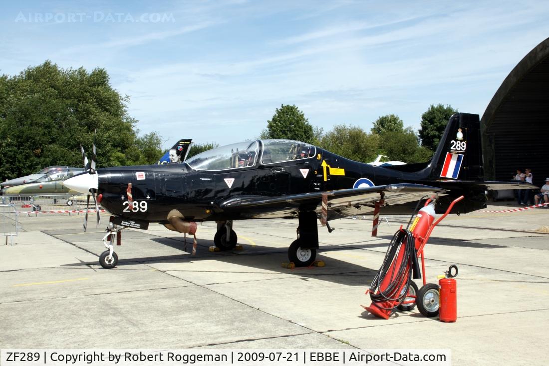 ZF289, 1991 Short S-312 Tucano T1 C/N S087/T60, Open door Beauvechain Air Base.RAF