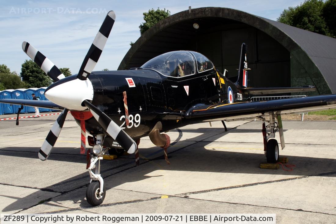 ZF289, 1991 Short S-312 Tucano T1 C/N S087/T60, Open door Beauvechain Air Base.RAF
