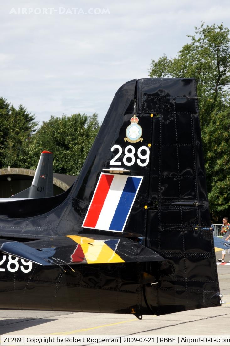 ZF289, 1991 Short S-312 Tucano T1 C/N S087/T60, Open door Beauvechain Air Base.RAF