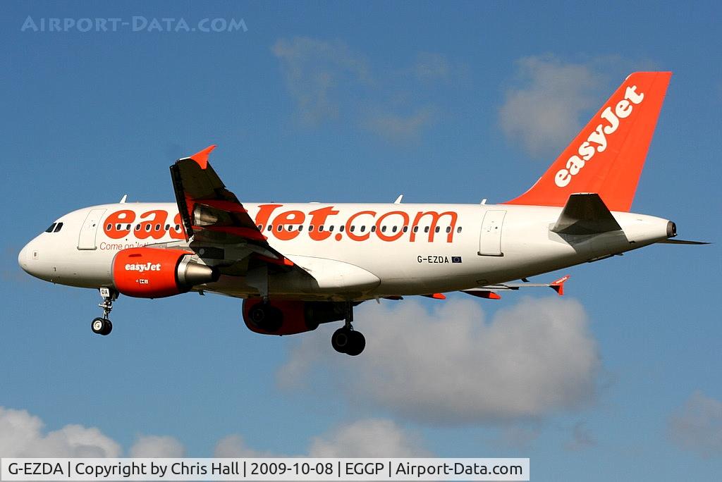 G-EZDA, 2008 Airbus A319-111 C/N 3413, Easyjet