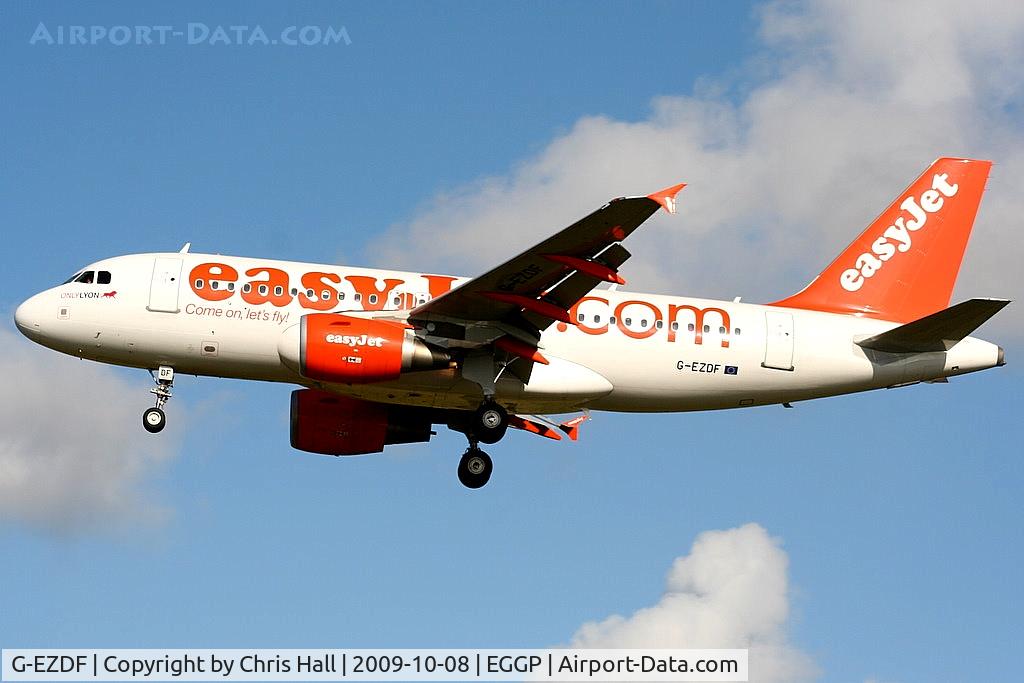 G-EZDF, 2008 Airbus A319-111 C/N 3432, Easyjet