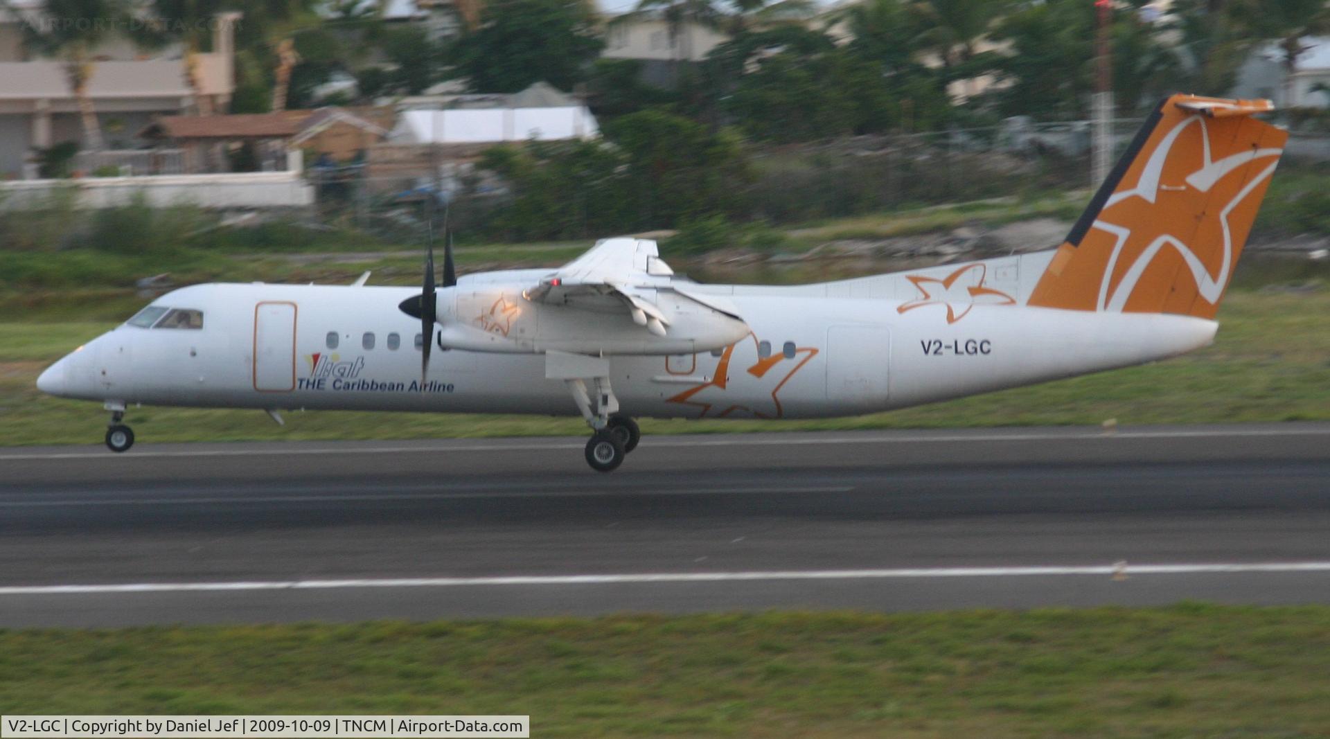 V2-LGC, 1991 De Havilland Canada DHC-8-311 Dash 8 C/N 298, Landing at tncm