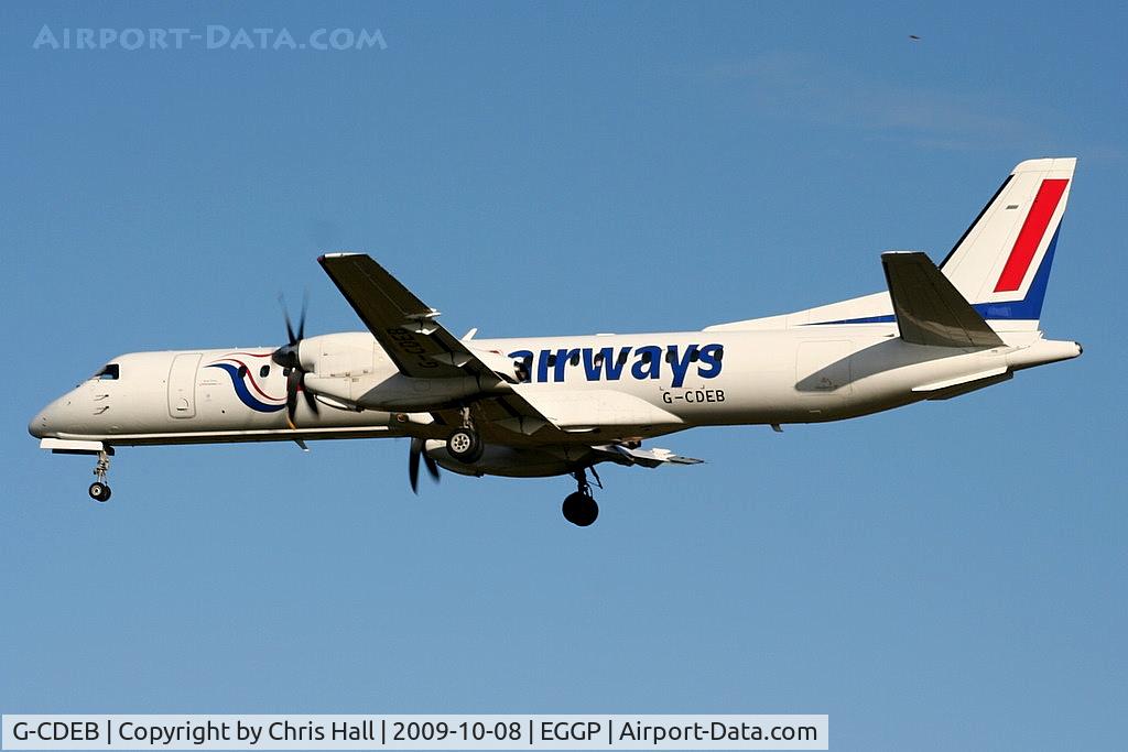 G-CDEB, 1996 Saab 2000 C/N 2000-036, Eastern Airways