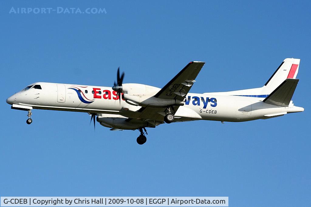 G-CDEB, 1996 Saab 2000 C/N 2000-036, Eastern Airways