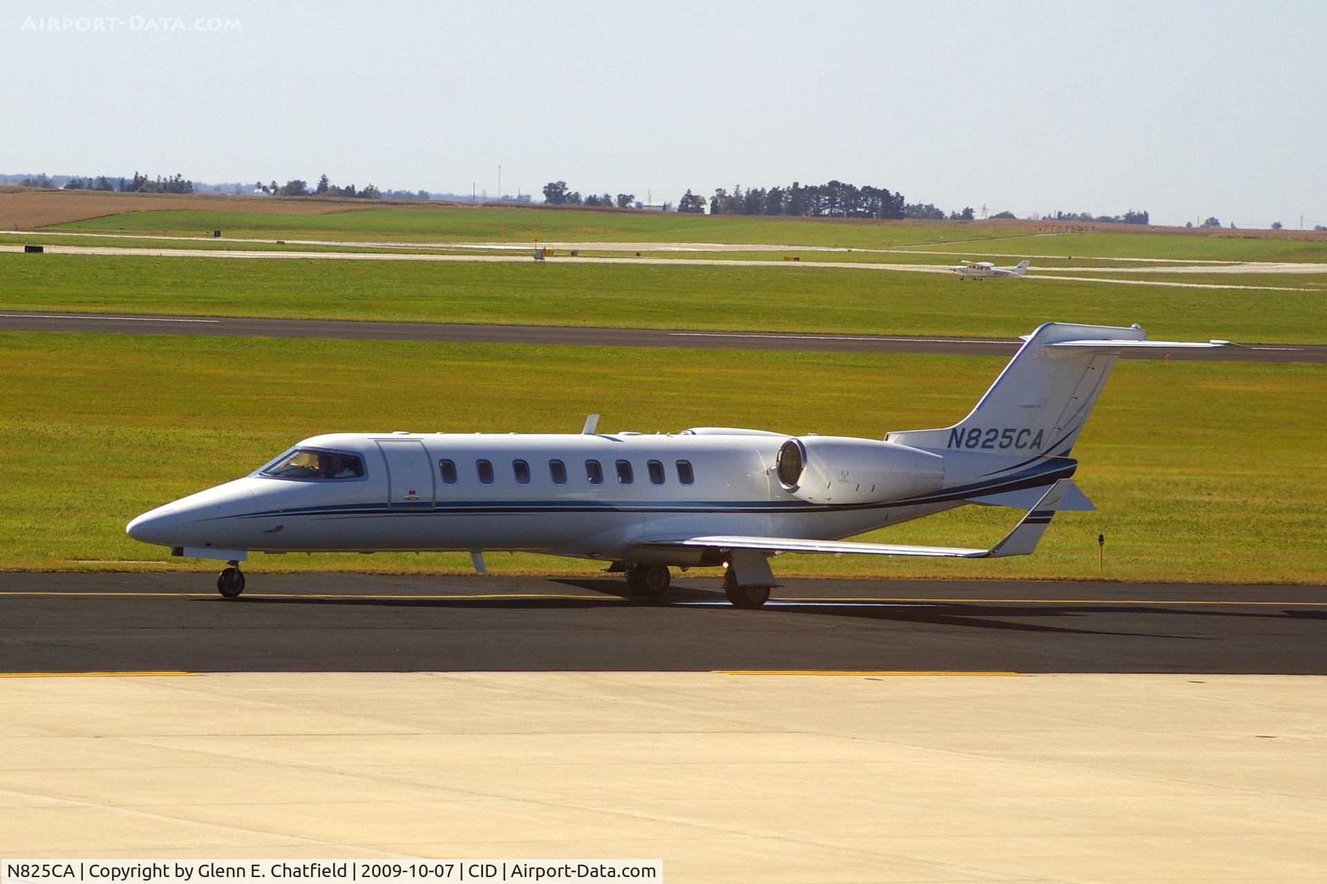 N825CA, Learjet Inc 45 C/N 220, Leaving Landmark FBO for Runway 27 departure