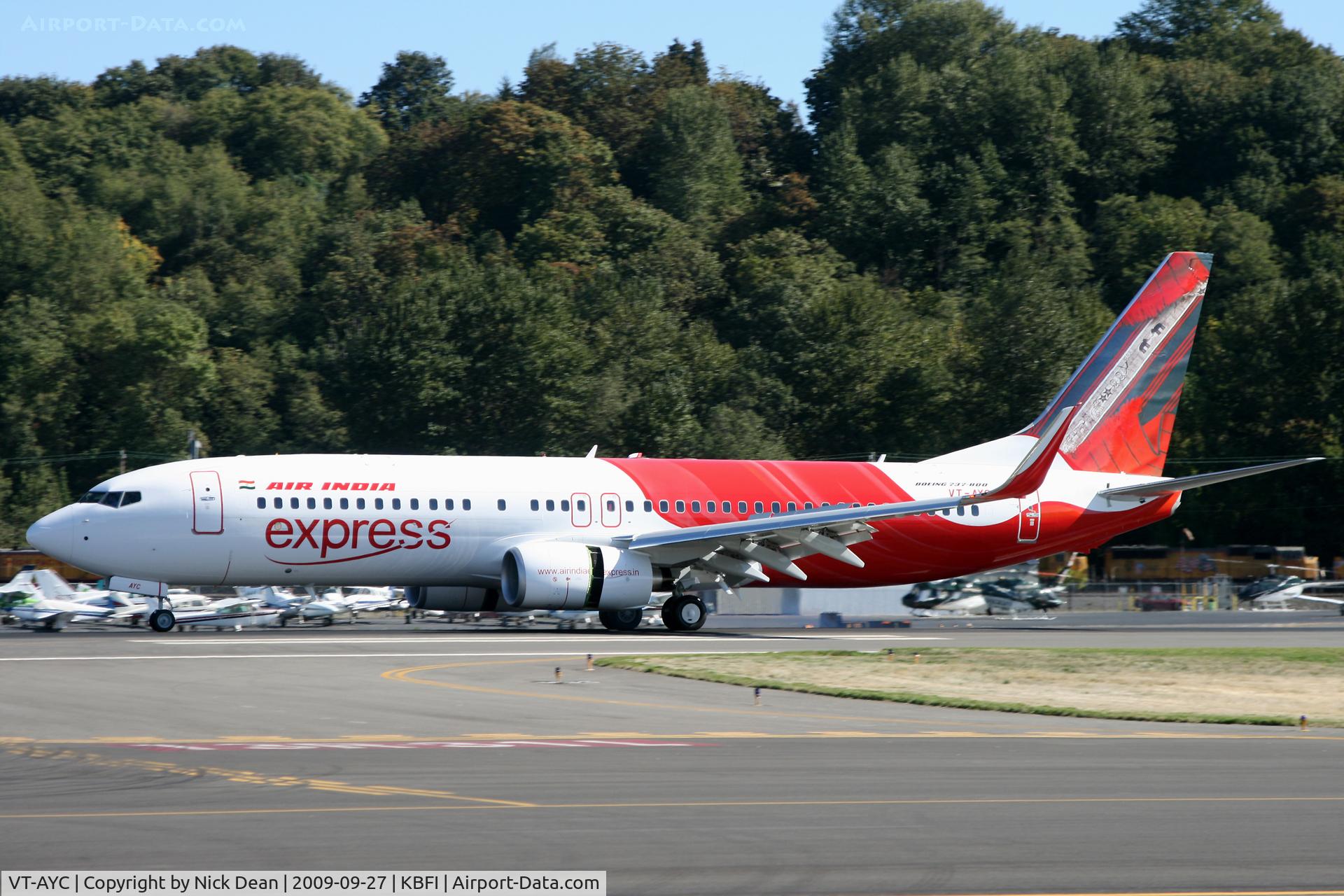 VT-AYC, 2009 Boeing 737-8HG C/N 36339, KBFI