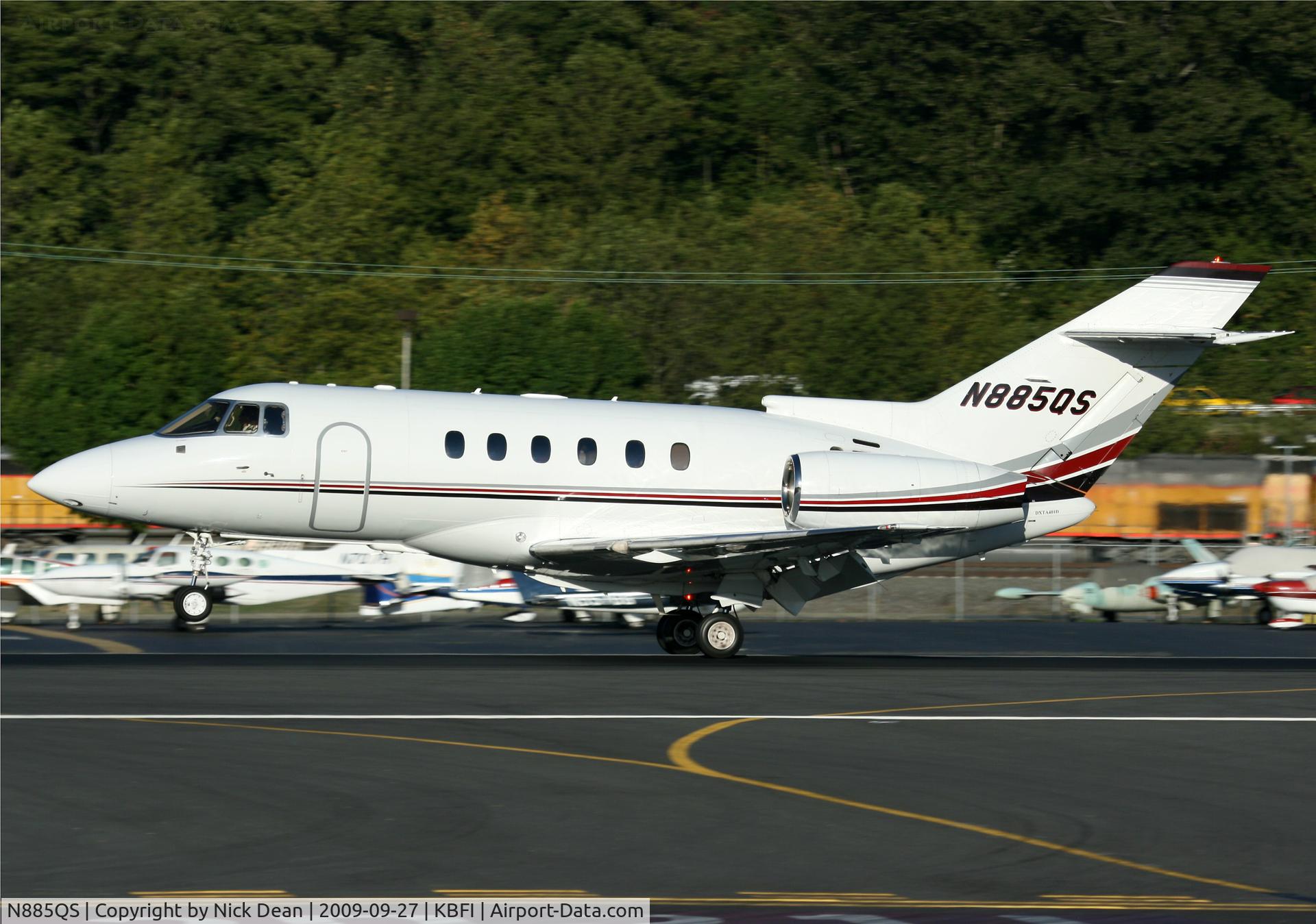 N885QS, 2005 Raytheon Hawker 800XP C/N 258743, KBFI